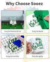 Permanent Vinyl Sheets (50Pack, 12"x12") - 40 Adhesive Vinyl (Matte & Glossy) + 10 Transfer Tapes 1 Scraper, Waterproof Outdoor Vinyl for All Cutting Sooez