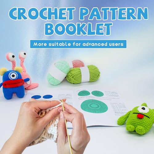 Kilolemo 3 PCS Animals Beginner Crochet Kits, Crochet Starter Kit Learn to  Crochet Sets Step-by-Step Video Tutorials for Adults Kids (Frog, Rat