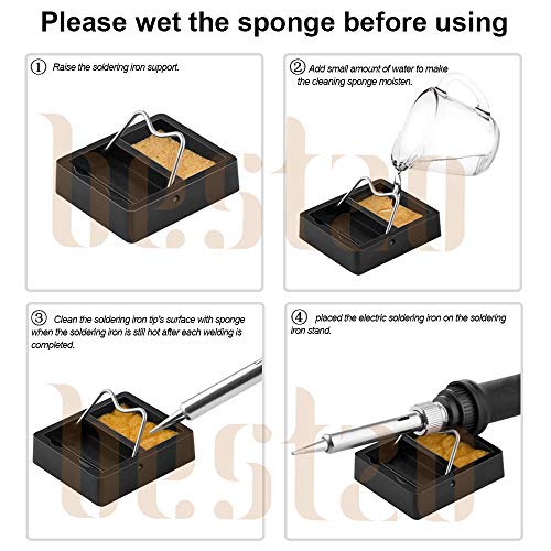 BESTZO Wood Burning Kit -LCD Wood Burning Tool Kit With Soldering Iron, Pyrography Tool Kit Wood Burning Pen With Embossing,Carving,Soldering Tip, Bestzo