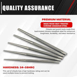 C&T 16-Piece Punch and Chisel Set with Storage Pouch, Including Taper Punch, Cold Chisels, Pin Punch, Center Punch, Chrome Vanadium Steel C&T