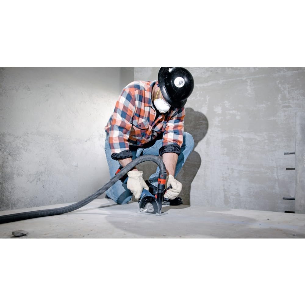 BOSCH GWS18V-13CN PROFACTOR™ 18V Connected-Ready 5 – 6 In. Angle Grinder with Slide Switch (Bare Tool), Grey,blue,black - WoodArtSupply