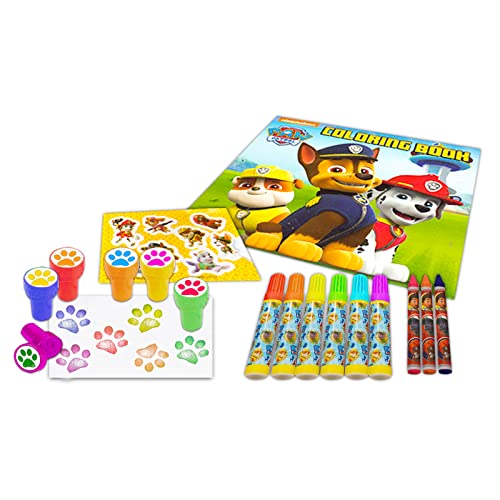 Nick Jr Paw Patrol Coloring Book Super Set for Kids - Paw Patrol Superhero Travel Activity Books with Stickers, Games, Puzzles, and More | Paw Patrol - WoodArtSupply