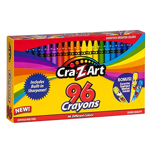Cra-Z-Art 96ct Crayons in Flip-Top Box with Sharpener Cra-Z-Art