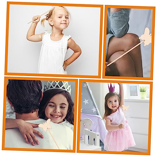 Operitacx 8pcs Wand Unfinished Fairy Wands DIY Fairy Wand Princess Wand Unfinished Fairy Sticks Princess Crafts Kid Toys for Girls Fairy Wands for Operitacx