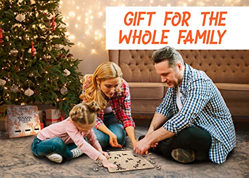 WOODSTERS Mind Bending Wooden Jigsaw Puzzle - Best Gift for Adults and Kids - Aztec Labyrinth - Expert Level Challenging Puzzle for Adults - 130 WOODSTERS