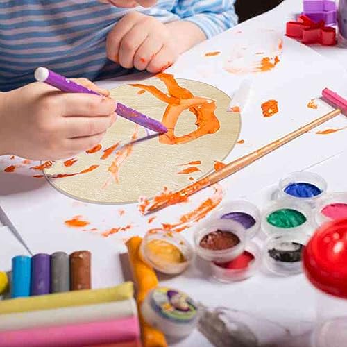 HILELIFE Wood Rounds for Crafts 6 Inch - 12 Pack Wood Round, Unfinished Wood Circles for Crafts, Round Wooden Discs, Circle Wood Sign Blank HILELIFE