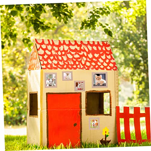 DECHOUS 10pcs Solid Wood Frame Dollhouse Photo Frame Miniature Photo Frames Simulation Picture Frame Unfinished Wood Frames Bulk Picture Frames DECHOUS