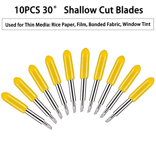 Youngneer 40PCS Cricut Blade for Explore Air 2 Air Maker Expression 20 PCS 45° Five Point + 10 PCS 30° Shallow Cut + 10 PCS 60° Deep Cut Vinyl Fabric Elefama