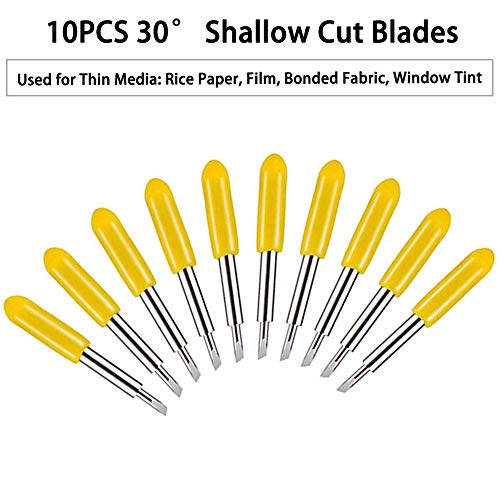 Youngneer 40PCS Cricut Blade for Explore Air 2 Air Maker Expression 20 PCS 45° Five Point + 10 PCS 30° Shallow Cut + 10 PCS 60° Deep Cut Vinyl Fabric - WoodArtSupply