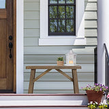 Sawmill Wood Bench, Farmhouse Entryway Bench for Living Dining Room, Rustic Entry Way Benches Seat, Solid Wood, Handcraft Finshed, Natural Wnutrees