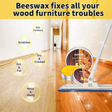 PIPIHUA Beeswax Furniture Polish, Wood Seasoning Beeswax for Furniture Waterproof & Repair Wood Wax to Protect & Care, 1pc Beeswax with Sponge(Lemon) PIPIHUA