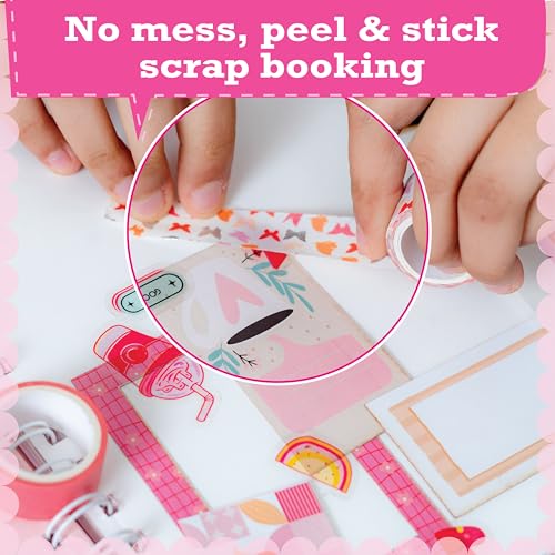 jackinthebox DIY Journal for Girls Ages 8-12 | 242 PCS | Scrapbook Kit | Tween Girls Gifts | Girls Journal Kit | Includes 10 fun guided spreads | jackinthebox