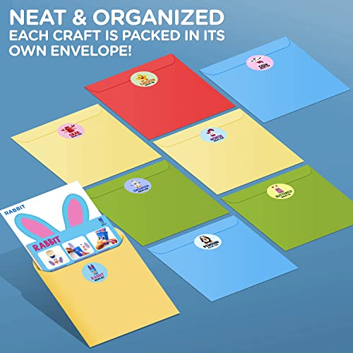 Arts and Crafts Kit for Kids Ages 3, 4, 5, 6 – Craft 8 Cute Animal Projects – Gift Crafts Set for Girls & Boys Ages 4-8 LC Crafts