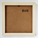 8x8 Photo Frame Solid Wood Frame Square 8x8 Picture Frame. Environmental Protection, no Paint. Protection Panel Plastic Material. Wall or Tabletop N\C