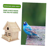 DIY Wood Birdhouse Kit Craft Bird Houses to Paint Wood Bird House for Kids Birdhouse Bulk Mini Birdhouse Small Birdhouse Unfinished Birds Hut Bed BESPORTBLE