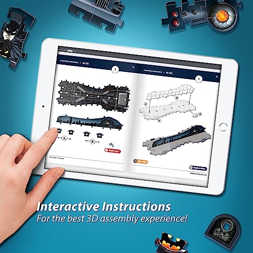 Wrebbit3D Batmobile 3D Puzzle for Teens and Adults | 255 Real Jigsaw Puzzle Pieces with Foam Backing Technology | Not Just an Ordinary Model Kit for - WoodArtSupply