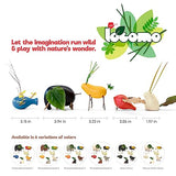 Taksa Toys Locomo Family I Open-Ended Waldorf Educational Outdoor Play Figures, Wooden Animal Montessori Toys for Kids 3 4 5 6 7+ for Childs Learning Taksa Toys