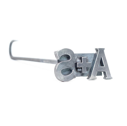 Personalised Cowboy Monogram Branding Iron for Woodcrafts and Grilling - 2" Custom Design by The Heritage Forge