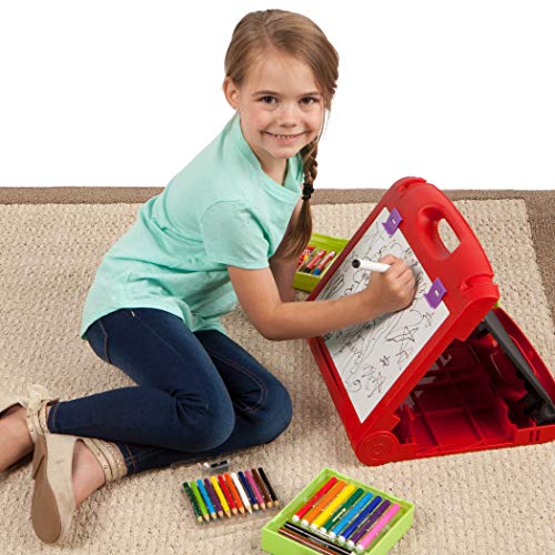 Faber-Castell Do-Art 3-in-1 Travel Easel - 30 Piece Tabletop Easel for Kids with Art Supplies, Multicolor Faber-Castell