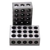 Oudtinx 1-2-3 Blocks Matched Pair Hardened Steel 23 Holes (1"x2"x3") Set Precision Machinist Milling Oudtinx