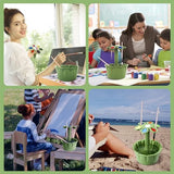 SOTER Paint Brush Cleaner All-In-One Solution For Artists - Includes Paint Brush Holder, Rinse Cup, And Paint Palette Your Ultimate Artistic SOTER