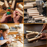 Oungy 16PCS Wood Carving Blocks 6 x 1.5 x 1.5 Inch Unfinished Basswood Carving Blocks Carving Wood Blocks Wooden Carving Blocks Cubes for Carving Oungy