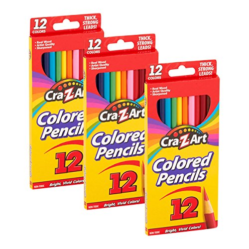 Cra-Z-Art 36ct Colored Pencils Sharpened Real Wood Artist Quality Coloring Art Tool Set Cra-Z-Art