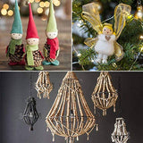 PH PandaHall 500pcs 10mm Wooden Beads, Natural Round Wood Beads Xmas Beads Unfinished Loose Beads Wood Ball Spacer Beads for Macrame Garland PH PandaHall