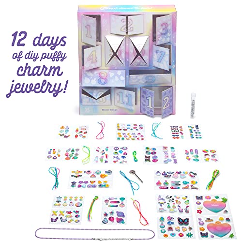 Craft-tastic – 12 Days of DIY Charm Jewelry – Count Down to Fun with 12 Days of Puffy Charm DIY Surprises Bracelets, Rings, Hair Charms, Earrings, Craft-tastic