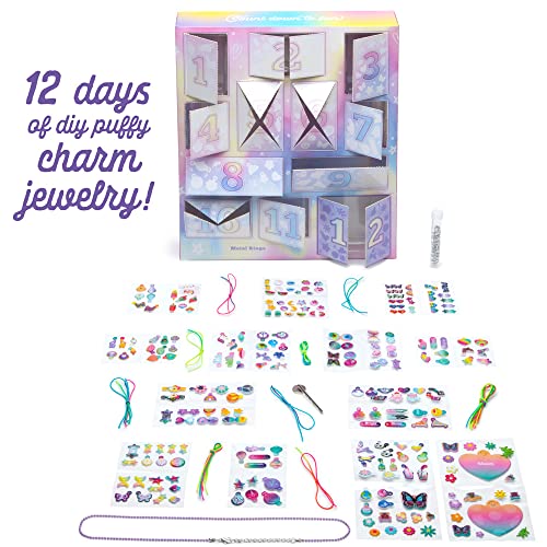 Craft-tastic – 12 Days of DIY Charm Jewelry – Count Down to Fun with 12 Days of Puffy Charm DIY Surprises Bracelets, Rings, Hair Charms, Earrings,