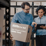 WORKPRO 5-Tier Metal Shelving Unit, 48”W x 24”D x 72”H, Heavy Duty Adjustable Storage Rack, 4000 lbs Load Capacity (Total), for Garage, Basement, WORKPRO