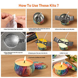 WINORD Candle Making Kit, Candle Making Supplies with Beeswax,Wicks,Wax,Tins,Pot,Holders-Complete DIY Arts and Crafts Set for WINORD
