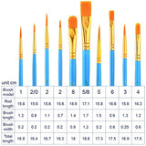 144 PCS Professional Painting Set, 12 PCS Wood Easels,12 Packs of 120 Brushes with Nylon Brush Head and 12 PCS Palettes, Painting Supplies kit for AROIC