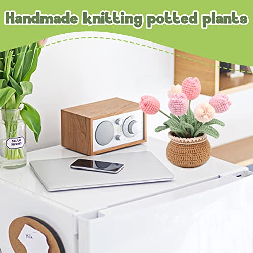 kgxulr Crochet Kit for Beginners, Tulip Crochet Starter Kit Beginner for Complete Beginners Adults, Crocheting Knitting Kit with Step-by-Step Video kgxulr