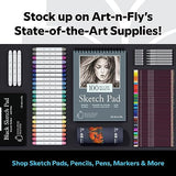 Gold & Silver Gel Pen for Artist 0.7mm Fine Point - Gold Ink Pen with Japanese Ink 6 PACK - Silver/Gold Metallic Pens for Art Drawing, Sketching & Art-n-Fly