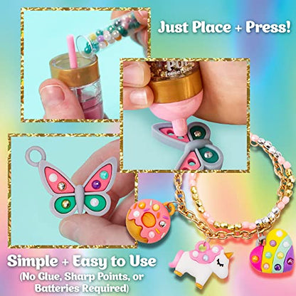 Just My Style Glitzy Pop Jewel Pen Sparkling Charm Studio, Gem Your Own Accessories, Gemming Kit for DIY Jewelry Charms, Great Girl’s Night Activity - WoodArtSupply