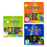 Art 101 USA Crafts 3 Pack Scratch Art Kit with 33 Pieces, Multi Art 101 USA