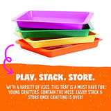 Save 10% on Set of 4 Kids Activity Plastic Tray + Pastel Tie Dye Kit Bundle Dab and Dot Markers