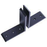 ECOTRIC 2Pcs Heavy Duty Black Steel 6"x8" Countertop Support Brackets Corbel Lot L Shelf for Table Bench, Bar Tops, Cabinetry, Shelves and DIY 500 ECOTRIC