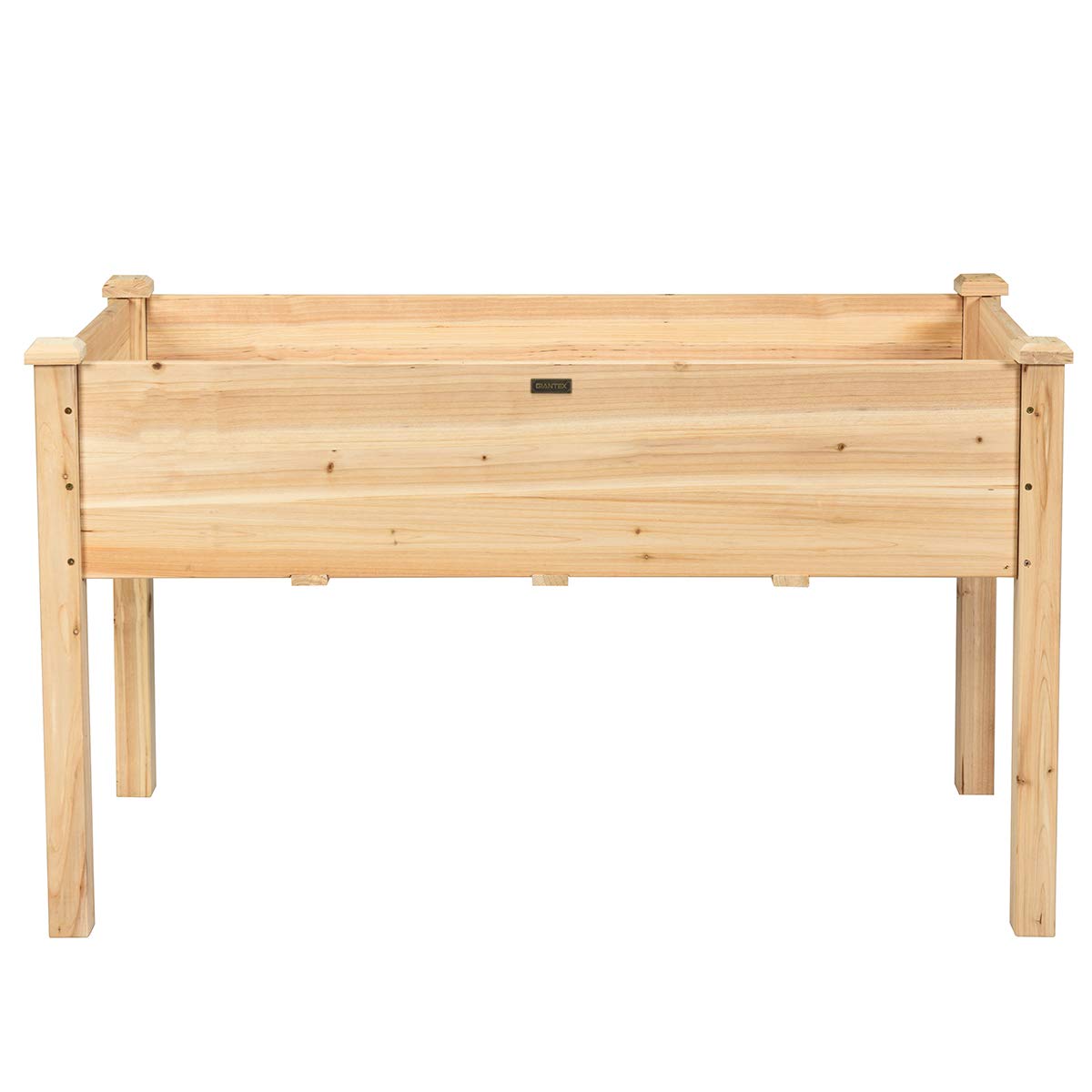 Giantex Raised Garden Bed, Wood Planter Box with Legs, Drain Holes, Elevated Garden Bed for Vegetables, Standing Garden Container Planter Raised Beds Giantex