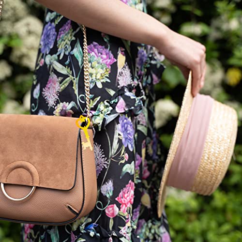 Amosfun 20 Pcs key keys for crafts wooden shapes wood santas slices blank log craft bookmarks embellishments replacement- Handmade Unfinished Wooden Amosfun