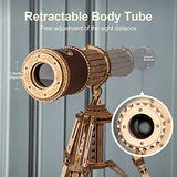 ROKR 3D Wooden Puzzles-Model Building Kits-DIY Kits for Adults-Wooden Monocular Telescope Science Gifts Kits for Adults Kids ROKR