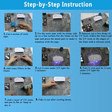 Miraclekoo UV Resin Kit with Light and Alphabet Resin Molds for Beginners, 7oz UV Epoxy Resin and Supplies with UV Lamp Resin Jewelry Molds Starter Miraclekoo