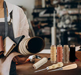 ilauke Leather Sewing Kit 31Pcs Waxed Thread Leather Repair Kit with Sewing Awl Upholstery Leather Working Tools&Supplies Leather Stitching for DIY ilauke