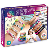 Paracord Bracelet Making Kit with Charms - Art & Craft Gift for Girls Age 8 9 10 11 12 & Teens 13 14 year old. Make Your Own Friendship & Fashion Glittery Garden