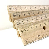 BAZIC Wooden Ruler 12" (30cm), Singel Metal Edge, Inches Centimeter Metric Measuring Drafting Rulers, for Students School Supplies, 1-Pack BAZIC Products