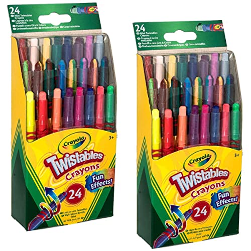 Crayola Crayons, 24 Count Bundle (Pack of 2) - WoodArtSupply