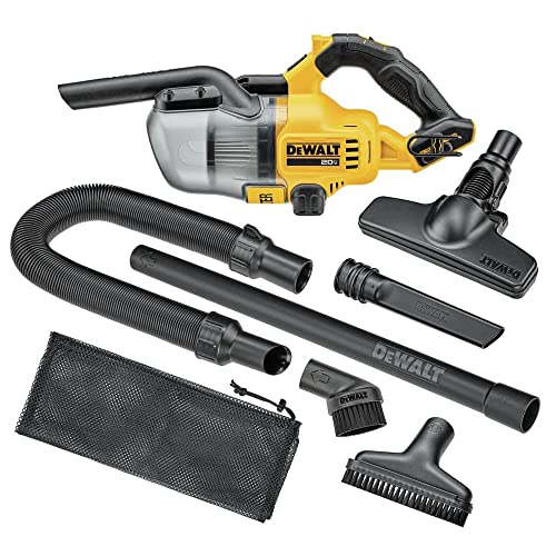 DEWALT 20V Vacuum, Cordless Handheld Vacuum, HEPA, Battery Not Included (DCV501HB), Yellow