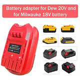 Laimiao Battery Adapter for Craftsman 20V Cordless Tools,DM18MAN Adaptor for DeWalt 20V and for Milwaukee 18V Li-on Battery Convert to for Craftsman Laimiao