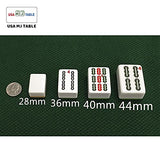 USA MJ Table 44mm Tiles Automatic Mahjong 4 Legs Dining Game Table, Chinese Style, Comes 2 Sets of Magnetic Tiles & One Year Warranty (Not for 152 WPYST